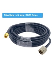 1pc RG58 N Type Male/Female to SMA Male Plug RF Coaxial Adapter Pigtail Cable RG-58 Extension Jumper Cord 15cm 50cm 1M 2M 5M