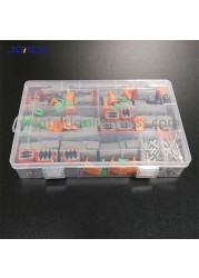 250pcs German DT Series Waterproof Wire Connector Kit DT06-2/3/4/6S DT04-2/3/4/6P Auto Sealed Plug With Square Pins