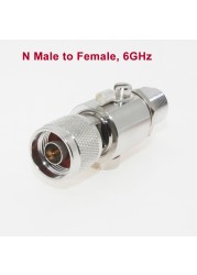 6GHZ N Male to N Female RF Coaxial Lightning Arc Surge Protector Gas Discharge Protection for HAM CB Radio WLAN WiFi 50ohm