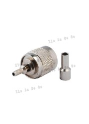 5pcs RF Connector for RP-TNC Male Crimping with RG316 RG174 LMR100 Cable Free Shipping