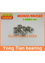 Free shipping high quality bearing 10pcs 602XZZ ABEC-5 2.5*8*4mm miniature ball bearings 602X 602XZ