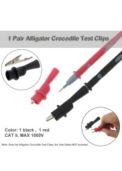 1 Pairs Alligator Alligator Test Clip Clamps For Testing Multi Lead Alligator Clips Electrical Clamp Test Probe Meter