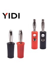 10pcs 4mm Red Black Male Female Banana Plug Speaker Jack Amplifier Adapter Screw Terminal Vise Post Socket Connectors