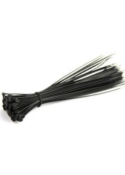 100pcs 100mm nylon mesh plastic cable wire zip tie cord strap plastic zip trimming wrap cable loop ties wire self-locking black