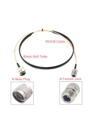 2022 New Arrival Door/Window Pass Through Flat RF Coaxial Cable N Female to RP-SMA Male RG316 50Ohm Extension Jumper Cables Accessory