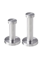 Silver Robe Towel Hook Cylinder Utility Bathroom Sturdy Stainless Steel Coat Wall Mount