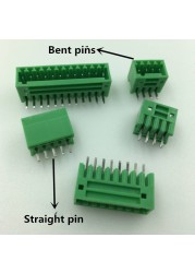 10 sets screw-free 2EDGKD-2.5/2.54mm pitch male and female pin pluggable PCB terminal blocks 2p/3p/4p/5p/6p/7p/8p/9p/10p-24pin