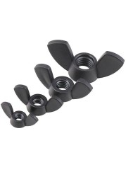 20pcs/pack Wing Nuts Butterfly Nut To Fit Bolts And Bolts Black M3 M4 M5 M6 M8 M10 M12 Hand Tools