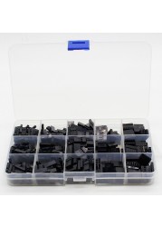 500pcs Dupont Sets Kit With Box 2.54mm Pitch 2P 3P 4P 5Pin Dupont Housing Plastic Shell Terminal Jumper Wire Connector Set