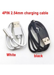 Free Shipping Magnetic Charging Cable USB 2.0 Male to 4P Pogo Magnetic Charger Cable Cord for Smart Watch GT88 G3 KW18 Y3 KW88