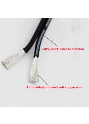 Extra Soft Silicone Cable 20-30AWG 2 3 4 5 6 8 Cores High Heat Resistant 0.08mm Tinned Copper Cable And Wire