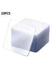 10pcs Sweeping Pad Double Sided Adhesive Tape Universal Bathroom Non Mark Sticker Heat Resistant Clear Home Office Daily Acrylic