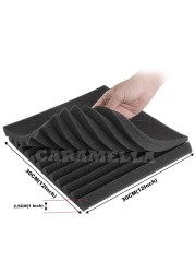 24pcs 300x300x25mm Studio Acoustic Foam Foam Sound Proofing Sound-proof Sponge Soundproof Absorption Treatment Panel