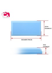 8pcs 50x25x5cm coustic foam studio panels soundproof foam slit KTV room sound absorption sponge flat pad seal strips