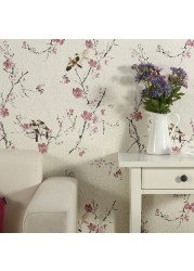 Vintage Self Adhesive Wallpaper Floral Bird Pattern Wall Stickers Furniture Living Room Background DIY Home Decor