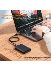 USB 4.0 Type C to Type C Cable 40Gbps 8K @ 60Hz PD 100W Fast Data Charging Cord with Thunderbolt 3/4 for Laptop Macbook Pro