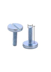 M5 Slot Screw Flat Head Bolts Blue White Zinc Screws 8-25mm Length