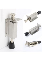 Stainless steel patio door access sliding deadbolt foot lock for home hotel anti-theft hardware