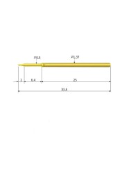 BGA Test Probe 078-BB/BF Head Length 5.7mm Spring Needle Full Gold-Plated Double Head Needle High Precision Double Head Probe