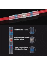 Heat Shrink Connector Wire 10/20/30pcs SST21 Waterproof Sleeve AWG22-18 Butt Electrical Connector Tinned Welding Sealed