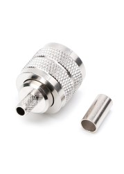 10pcs UHF Male PL259 Plug Crimp RG58/142 LMR195 RG400 Screwed Coupling Connector LS'D Qiang Tool