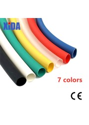 10m/lot Red Blue Green Yellow White Clear Black Transparent Heat Shrink Tube Heat Shrink Tubing Sleeving Wrap Wire DIY Kits