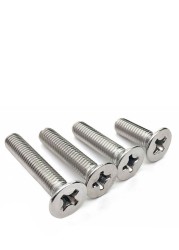 M1.4 Screw 50pcs 304 Stainless Steel Phillips Flat Countersunk Head Bolt 1.2mm Grub Mobile Screw