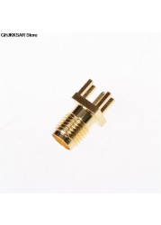 New 10pcs/lot SMA Female PCB Edge Mount RF Solder Adapters 0.062' SMA Female Jack Pot Solder