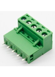 10 sets ht5.08 5pin Terminal plug type 300V 10A 5.08mm pitch connector pcb screw terminal block