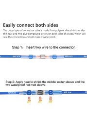 50/100/250pcs Mixed Heat Shrink Connect Terminals Waterproof Solder Sleeve Tube Insulated Electrical Wire Butt Connectors Kit