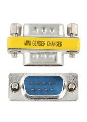 Interface Office Replacement Parts Male Gender Changer Mini Coupler Practical Portable 9 Pin Home Serial Cable Adapter