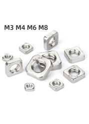 DIN562Thin Nut Square Nut Nut 304 Stainless Steel M3 M4 M5 M6 M8