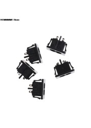 5pcs AC250V 2.5A IEC320 C8 Male 2 Pins Power Inlet Socket Panel Embedded New