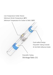 250/100pcs Insulator Welding Wire Connectors - Heat Shrink Welding Butt Connectors - Welding Connecting Kit - Marine Auto Insulated