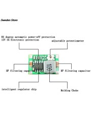 1pc 3A Mini DC-DC Voltage Step Down Converter Volt Regulator 5V-23V to 3.3V 6V 9V 12V