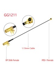 10pcs RF1.13/0.81mm SMA Female PCB Panel Mount to u.FL IPX IPEX1/4 UHF4 Female WIFI Antenna RF Coaxial Pigtail Extension Cable