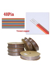 1-10M 40Pin Connector Cable 1.27mm Flat Ribbon Cable Dupont Extension Wire Cord for FC Dupont Connector Pitch Line Connecting Wire