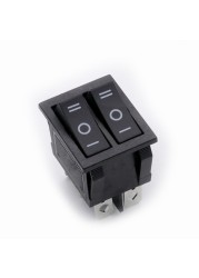 KCD6 double rocker switch without light on off on 6pin power button switch electric baking pan electric heater switch 16A~250V