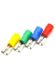 FDD5.5-250 Female Insulated Electrical Crimp Terminal for 12-10 AWG Connectors Wire Cable Connector 100pcs/pack FDD FDD5.5-250