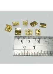 Mini gold Copper Brass hinges 8*10MM jewelry box DIY furniture cabinet mini butt