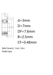 SF683TLZZN Ceramic Dental Bearings, 10pcs SF683TLZZN Ceramic Dental Bearings for High Speed ​​Russian Handpiece Cartridge