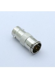 RF Coaxial Connector Adapter BNC Female Jack to F Fast Male Plug Coaxial Adapter Coupler Extender 12/50/100pcs