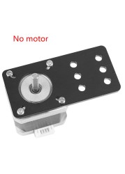 Static Durable Stepper Aluminum Alloy Desk V Slot Black CNC Machine Universal Motor Mount Plate Bracket for Openbuilds NEMA17