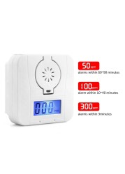 Smoke Detector Carbon Monoxide Gas Heating Alarm Security Alarm Lcd Photoelectric Detectors