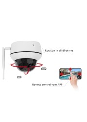 Anpviz 5MP PTZ WiFi IP Camera Outdoor 5X Zoom Wireless Security CCTV Camera Two Way Audio Mic Speaker IR 30m IP66 CamHi H.265