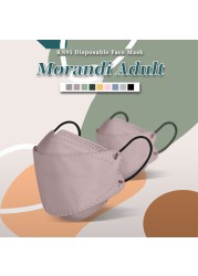 قناع FFP2 معتمد KN95 Mascarillas 4-Layer للبالغين Morandi kf94necce معتمد ملون Mascarilla ffp2masque جهاز تنفس FP2Masque