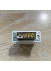 Durable White Plastic Computer Monitor Video Connector DVI 24+1 to VGA Female Multipurpose Converter Mini Converter