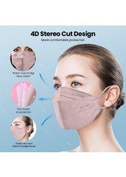 KN95 Masks for Adults Elo Mascarillas FPP2 Fish Protection Mascarilla FFP2 Homolucada Spain FP2 4 Ply ffp2mascarilla CE Máscara KN 95