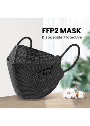 Mascherina Certified FFPP2 Mask 5 Layers ffp2 Black Adult Mask KN95 Mask Mascarillas Certified FPP2 Mask KN95 Filter Mask ffp2necce Mask