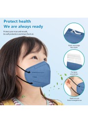 Children FPP2 Masks Kids Face Mask KN95 Face Mask Reusable Disposable Mask 4-12 Ages Mascarillas Mascarillas FPP2 Niños